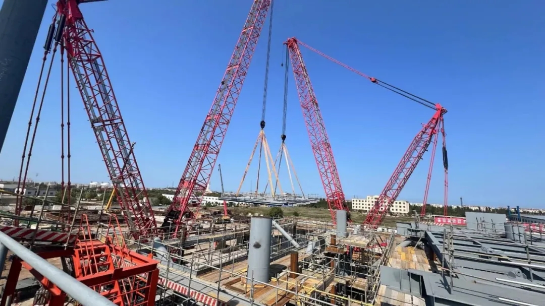 洛克石油潿洲10-3油田西區井口平臺陸上建造取得階段性成果